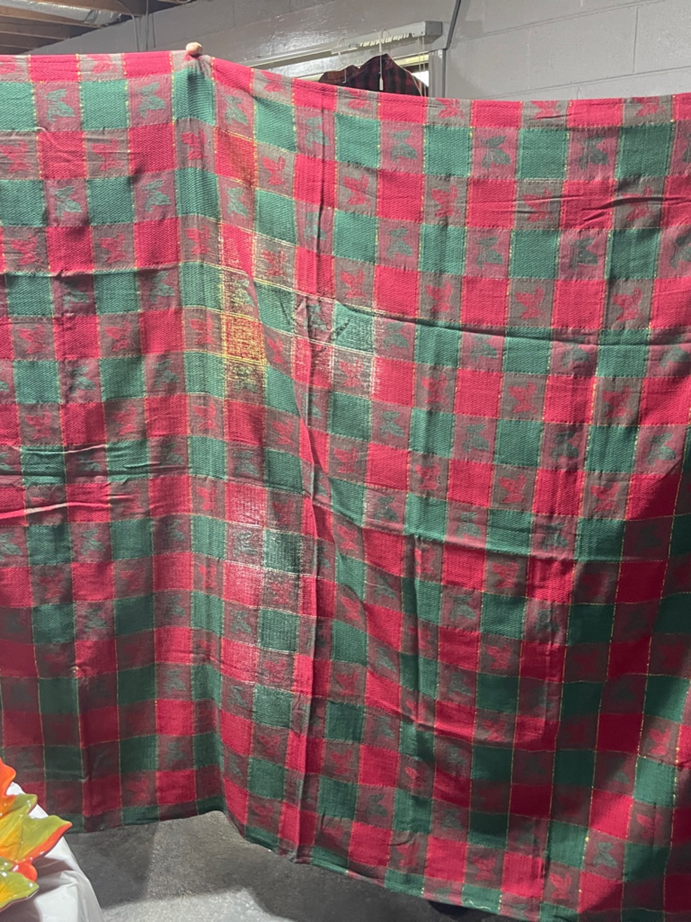 Festive Red & Green Holiday Tablecloth Classic Plaid.
